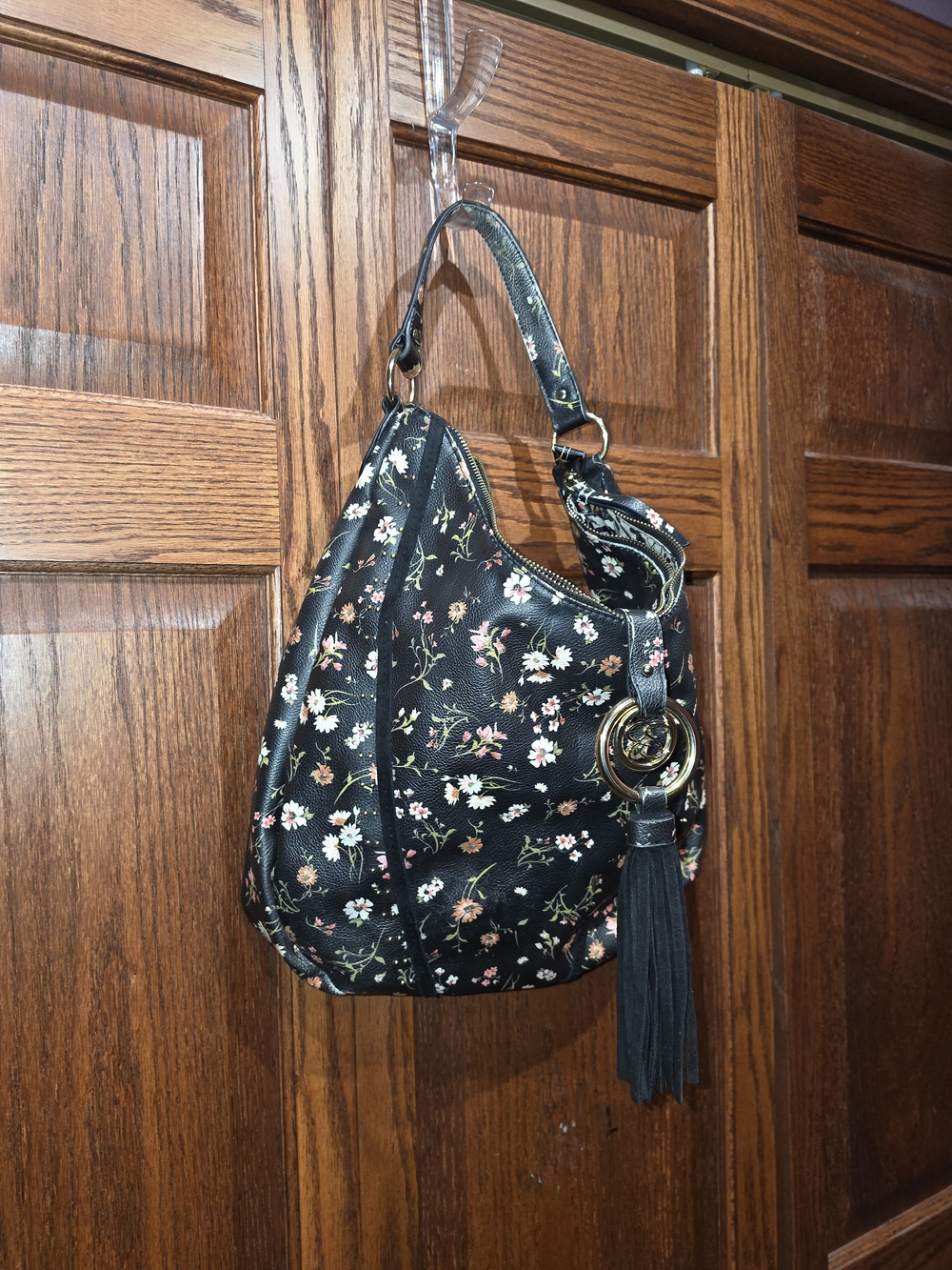 Jessica Simpson Natalie Hobo Bag Cody Floral Meteorite Floral Shoulder Purse